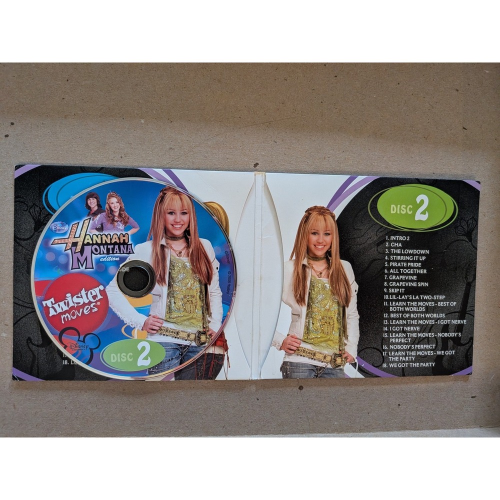 Disney Hannah Montana Twister Moves Board Game Milton Bradley Missing CD 1 - Picture 5 of 8